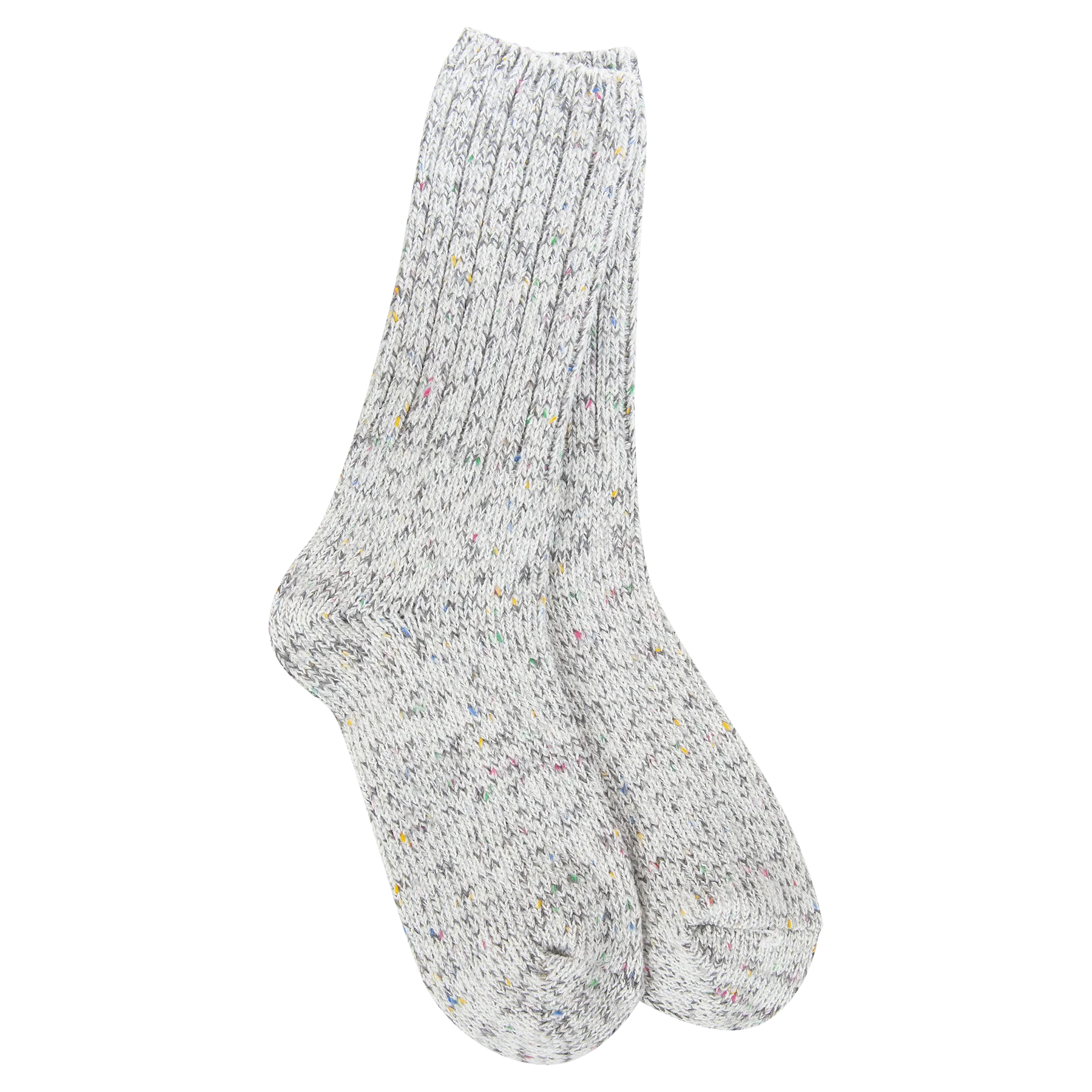 World's Softest Socks - Women's Weekend Ragg Crew. Rocky Confetti