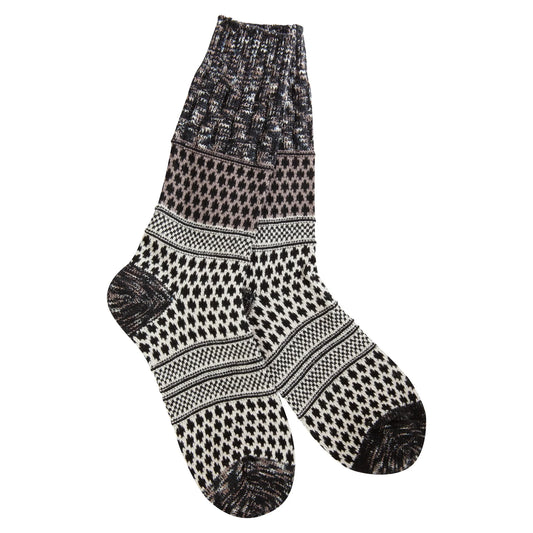 World's Softest Socks - Women's Weekend Gallery Textured Crew. Nightfall Multi