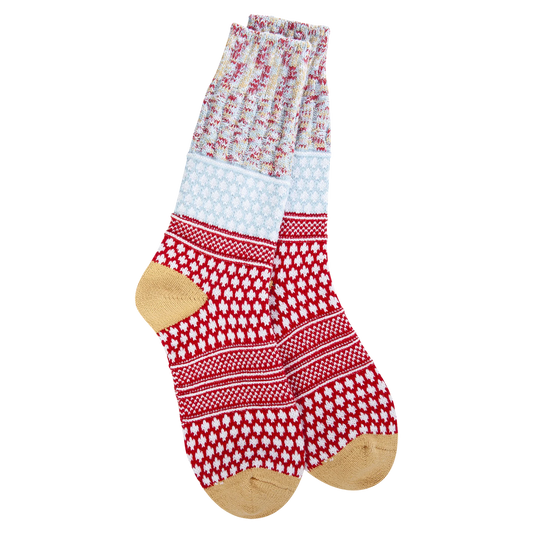 World's Softest Socks - Women's Weekend Gallery Textured Crew. Wonderland Multi