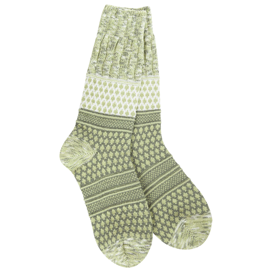 World's Softest Socks - Women's Weekend Gallery Crew. Envy Multi