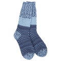 World's Softest Socks - Peacoat Multi Women's Weekend Gallery Textured Crew
