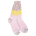 World's Softest Socks -Whimsical Multi  Women's Holiday Gallery Textured Crew.