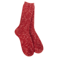 World's Softest Socks -Weekend Cotton Slub Marled Crew - Strawberry