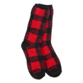 World's Softest Socks - Women's Buffalo Plaid Cozy Christmas Crew