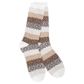 World's Softest Socks - Women's Weekend Gem Crew. Chocolate Multi