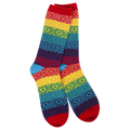 World's Softest Socks -Rainbow Multi  Women's Weekend Gem Crew.
