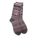 World's Softest Socks - Women's Holiday Confetti Crew. Pink Multi