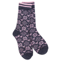 World's Softest Socks -Diamond Denim - Women's Holiday Confetti Crew.