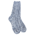 World's Softest Socks - Light Weight Cable Crew - Peacoat Multi