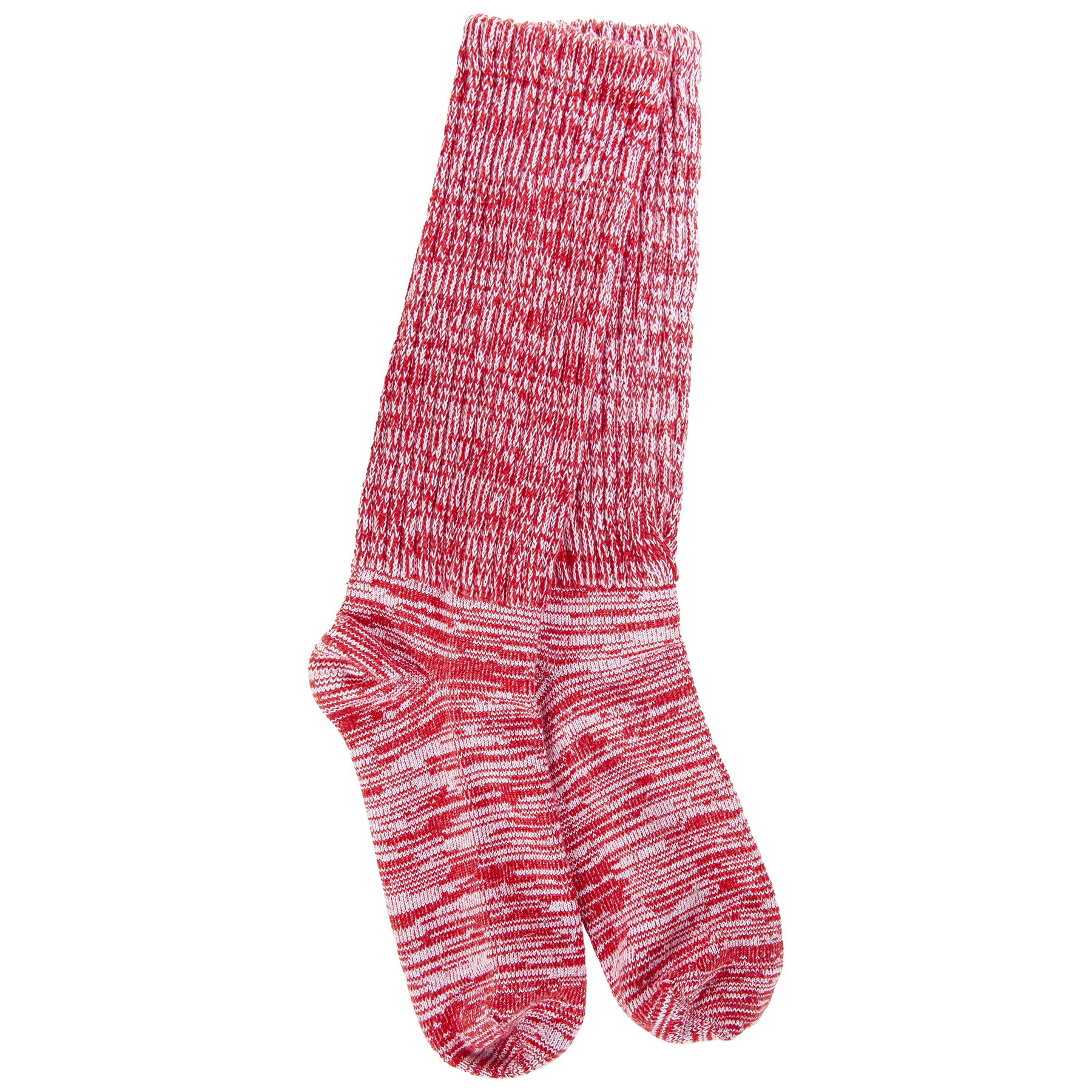 World's Softest Socks - Slub Slouch Crew OS - Peppermint