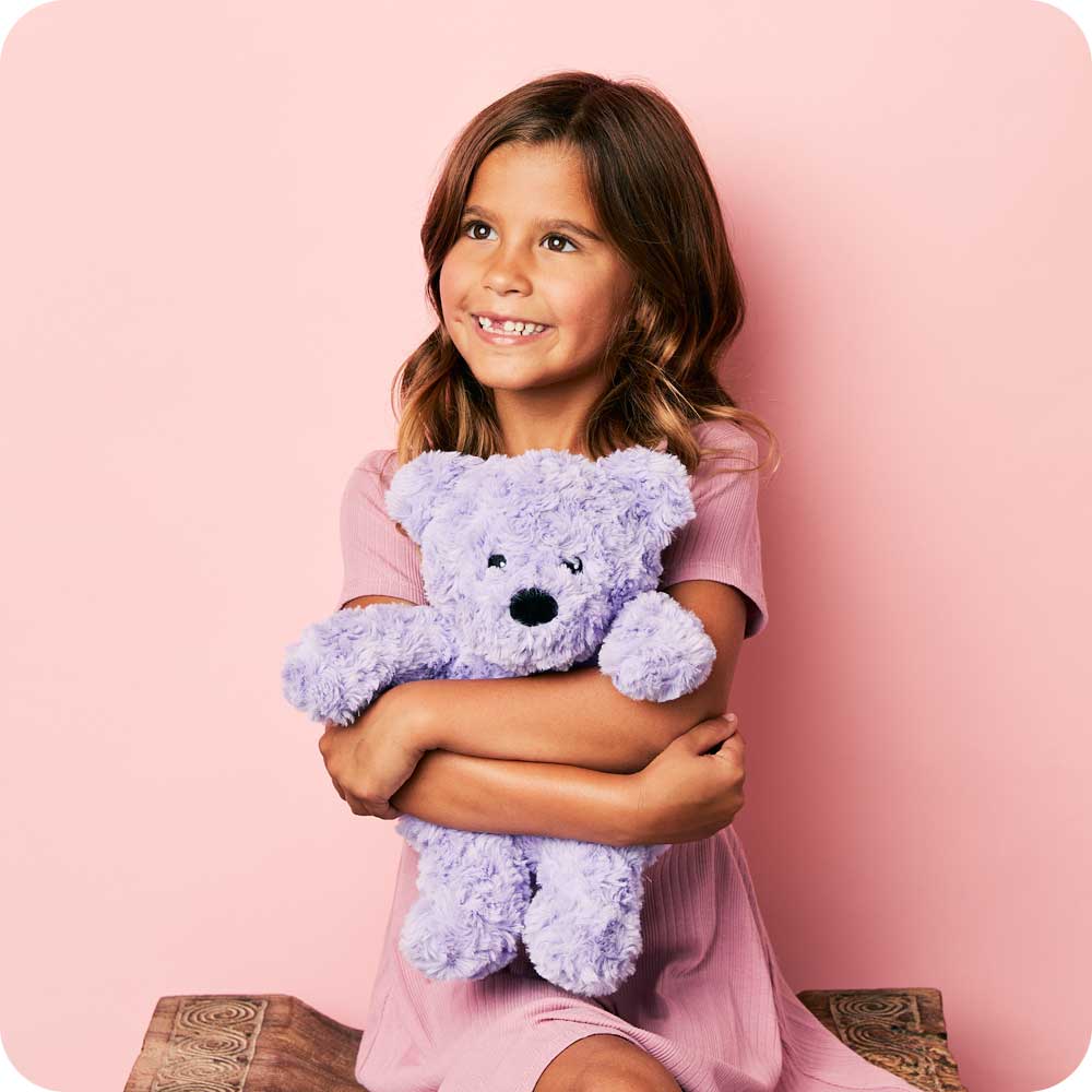 Warmies - Purple Curly Bear