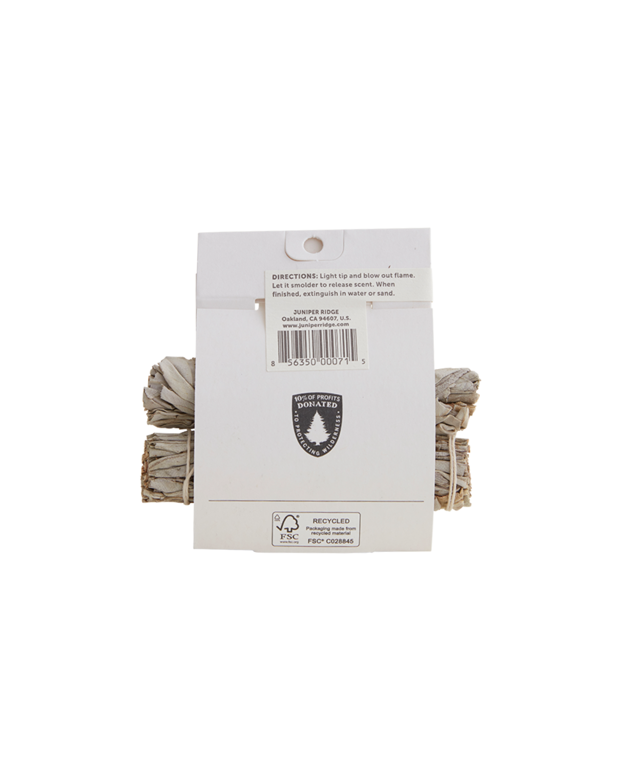Juniper Ridge - Farmed White Sage Natural Incense Bundle Minis