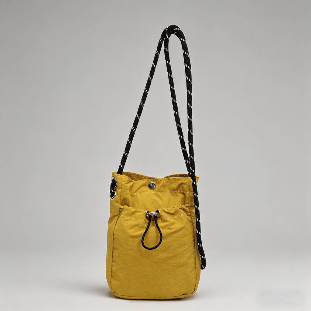 DAYLA - Nylon Drawstring Crossbody Bag
