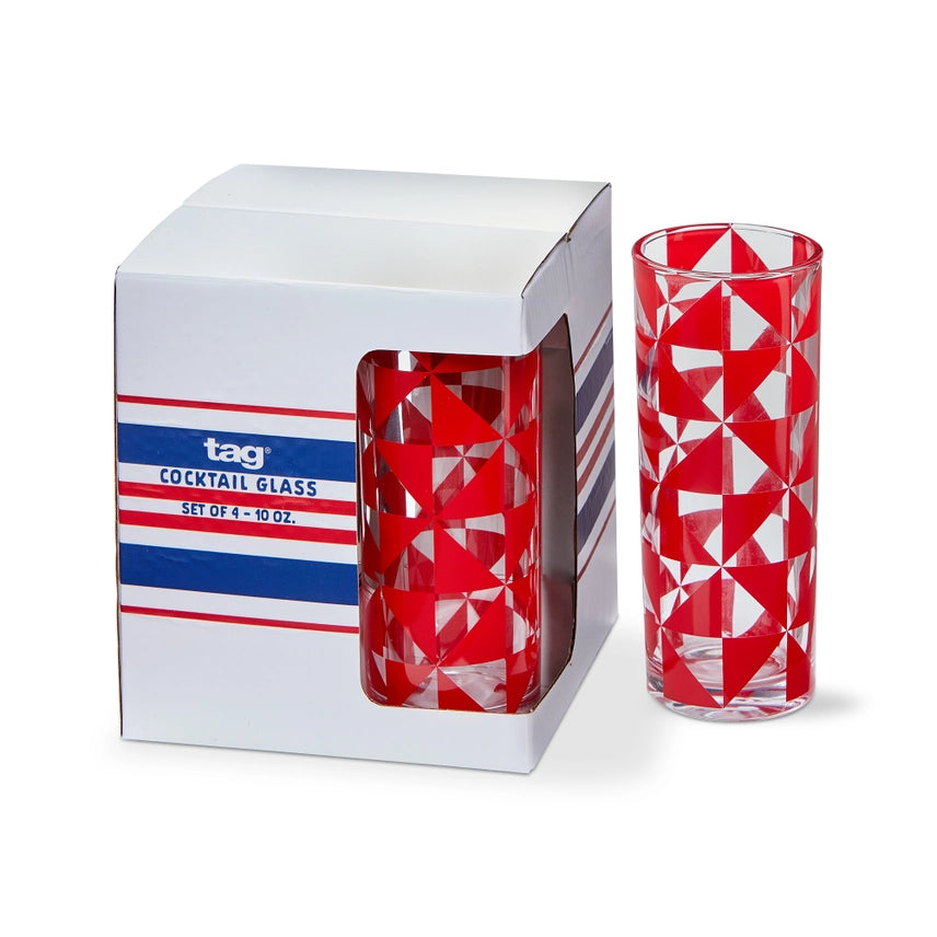 Pinwheel Drinks Glasses (10 oz)