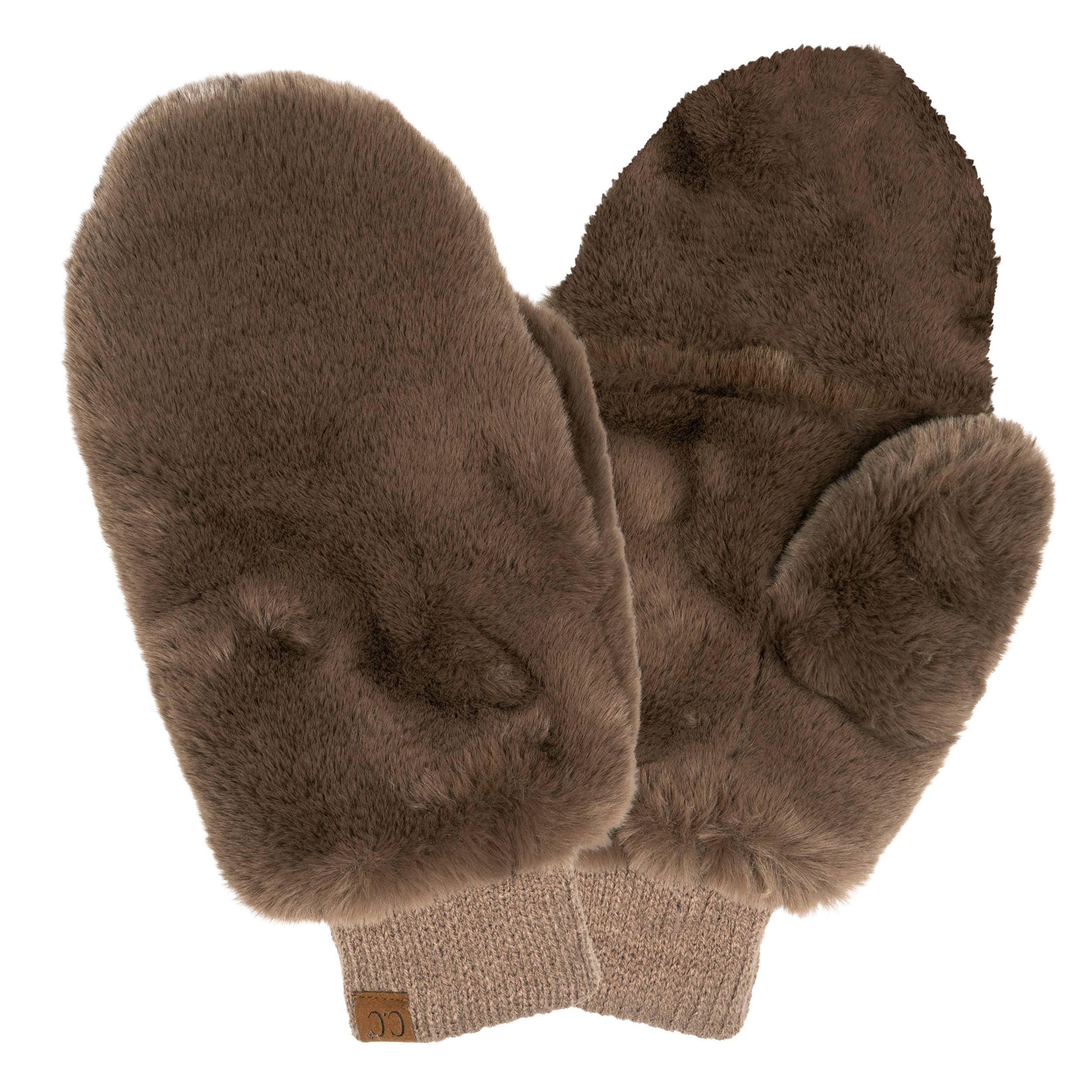 Faux Fur Mittens with Shepherd Lining