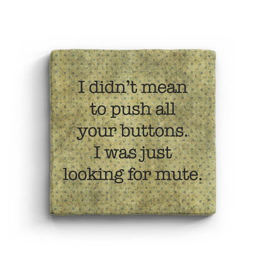 Push Your Buttons - Marble Coaster