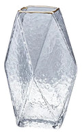 Triangles Gold Rim Vase