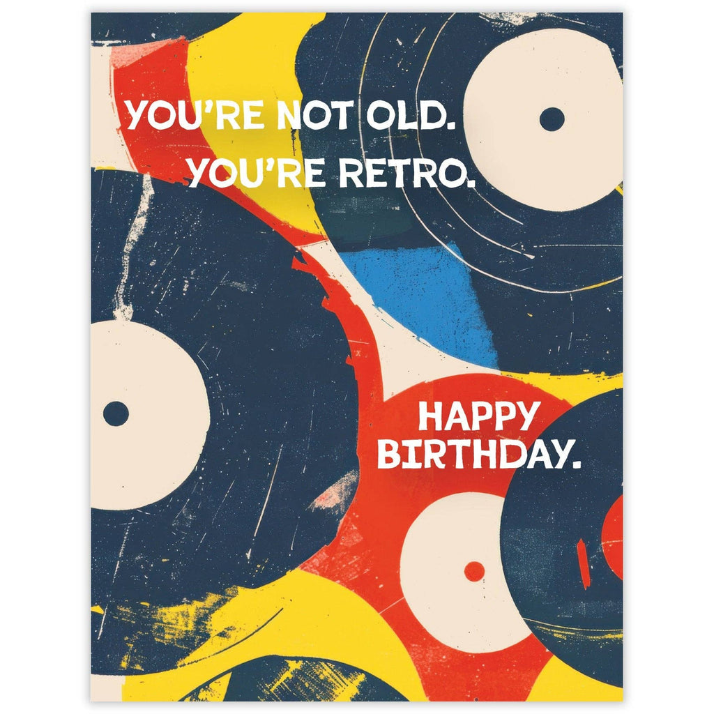 Scarecrow & Nut Tree - Retro Records Birthday Card