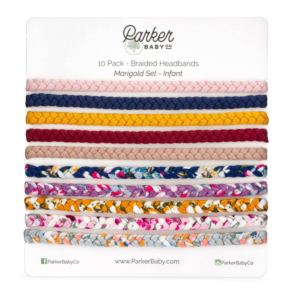Marigold Set - Braided Headbands - 10 Pack  (2 sizes)