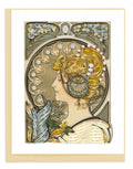 Quilled Greeting Card Artist Series - La Plume, Mucha