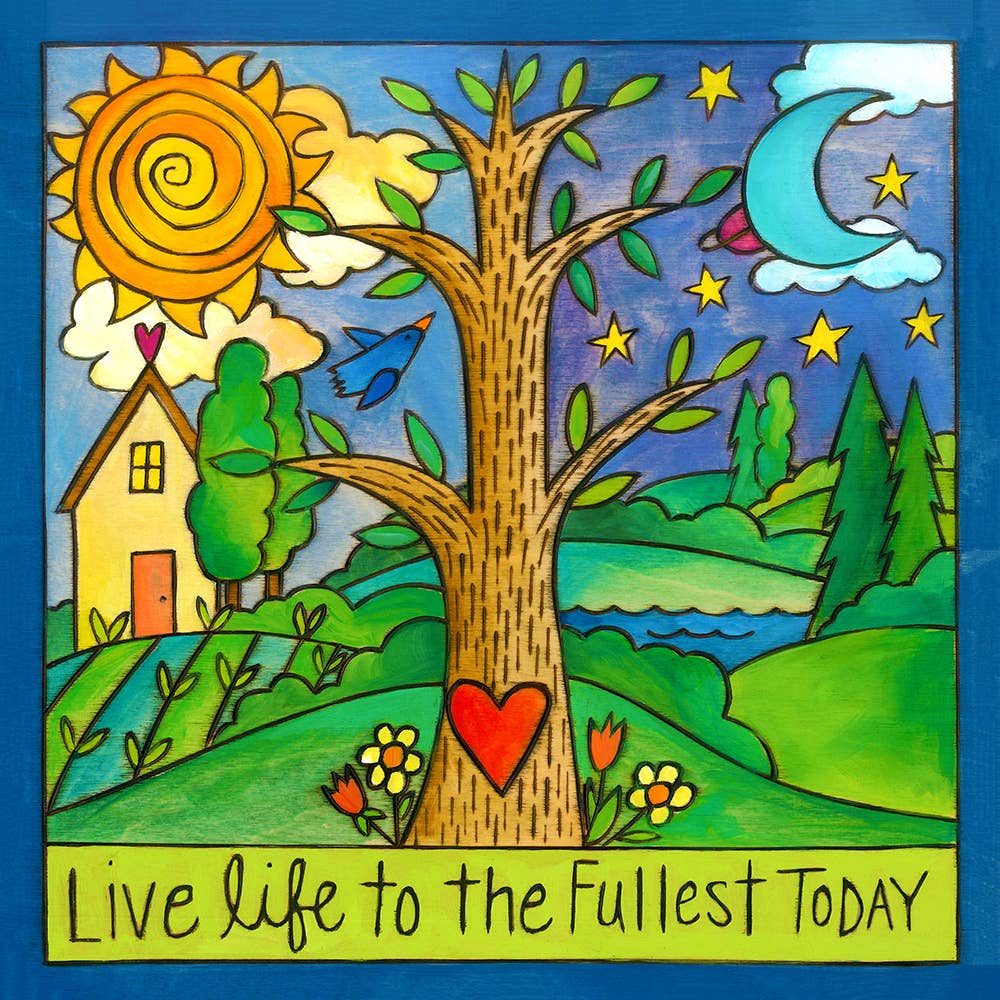 Sticks "Tree of Life" Wall Plaque - 9x9