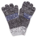 Hana - Stripe  Print Cable Knit Pattern Winter Knit Gloves