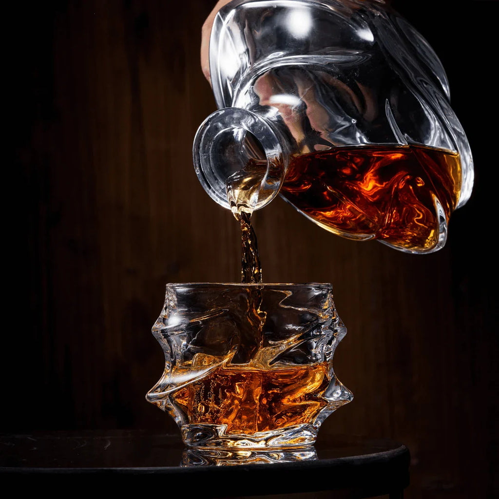TsukiGlass - Storm Japanese Crystal Whisky Decanter