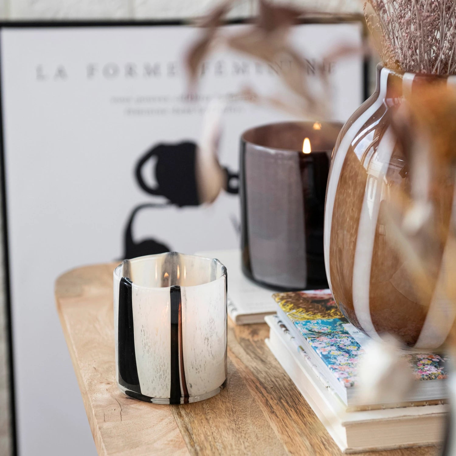 Creative Co-Op- Bloomingville - Glass Vase / Candle Holder