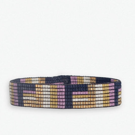 Alex Geo Stripe Beaded Stretch Bracelet