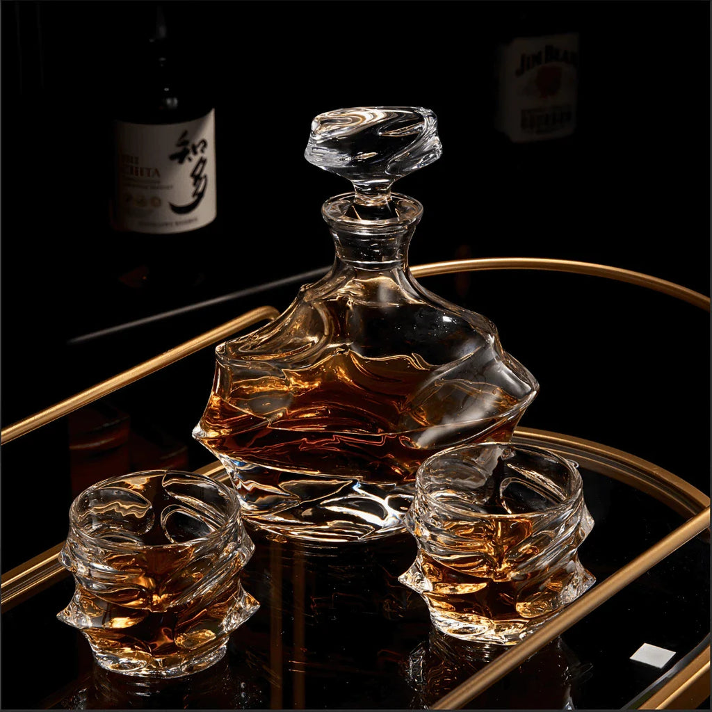 TsukiGlass - Storm Japanese Crystal Whisky Decanter
