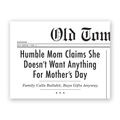 Humble Mom Mother's Day Greeting  Card