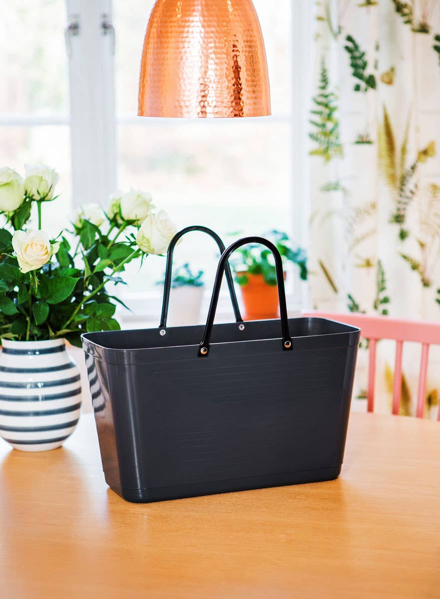 Hinza Bag, Traditional Plastic - Dark Gray