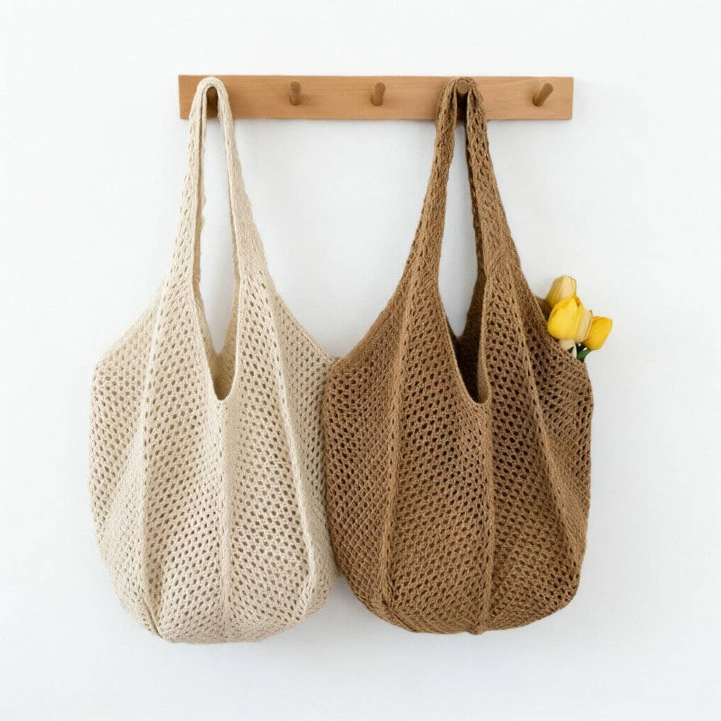 DAYLA - Handmade Crochet Mesh Tote