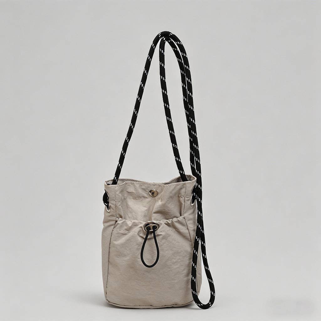 DAYLA - Nylon Drawstring Crossbody Bag