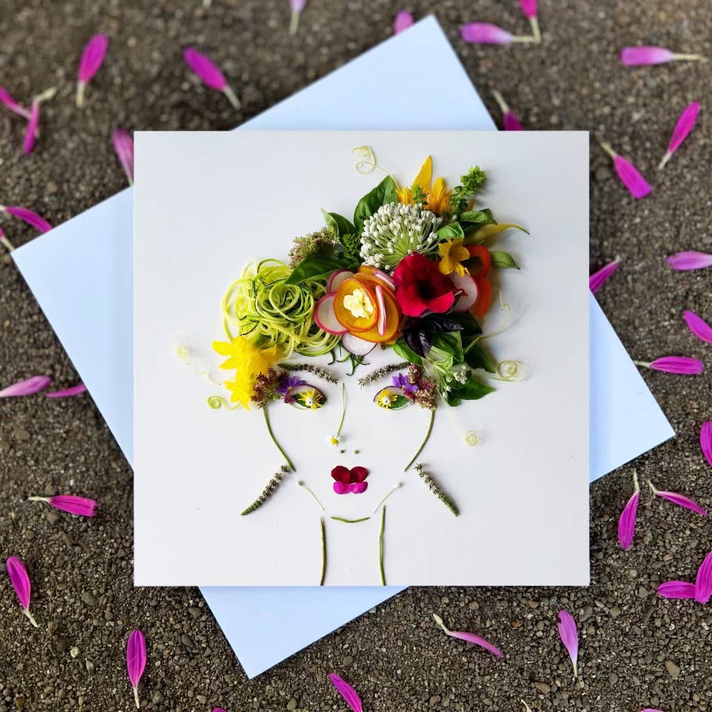 Sarah Smiles Creations - Farmer’s Market Lady • Botanical Greeting Card • Madeline