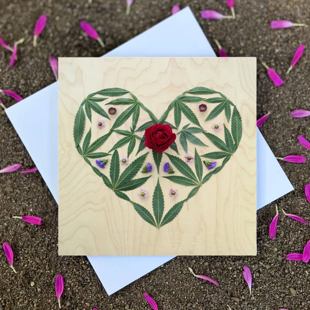 Sarah Smiles Creations - Mary Jane Heart • Botanical Greeting Card • Nature Art Photo