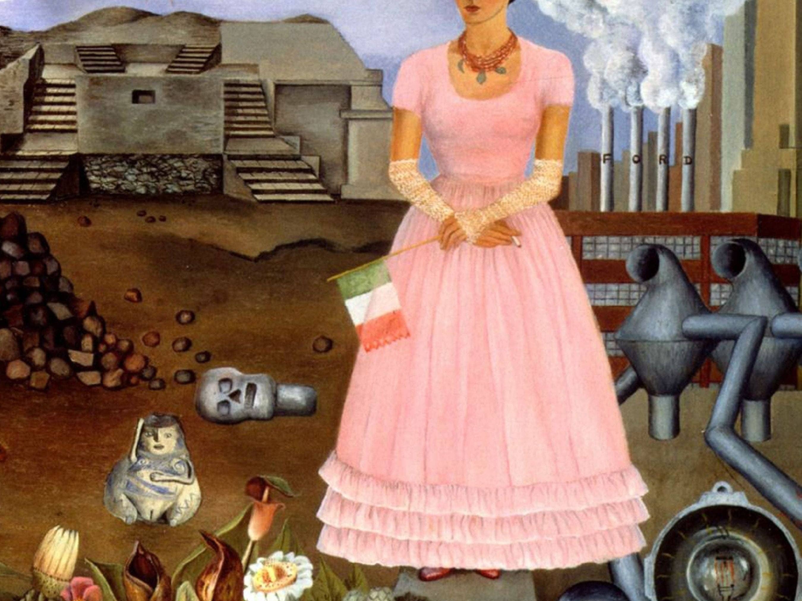 Knot & Soul - Kahlo - Self Portrait on the Mexican Border