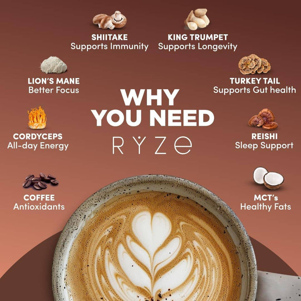 RYZE Superfoods - Mushroom Medium Roast Coffee