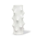 Abbott - Tall Vase with Spikes-White-12"H - Clearance