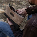 Barebones - Neelum Zipper Pouch Bag - Waxed Canvas Bag