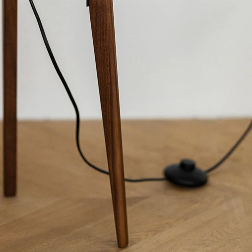 VIVZONE - 51'' Tall Solid Wood Standing Lamp Floor Lamp