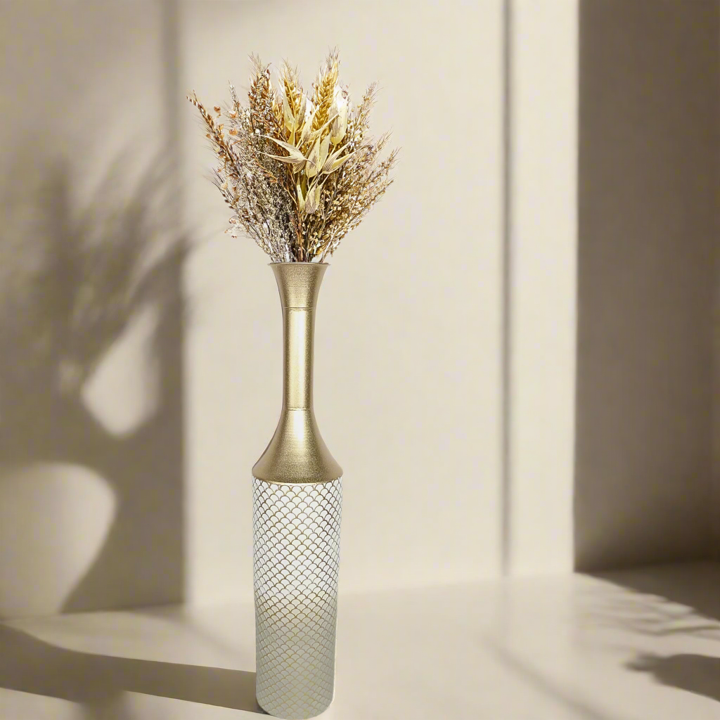 Handmade Metal 41" Floor Vase