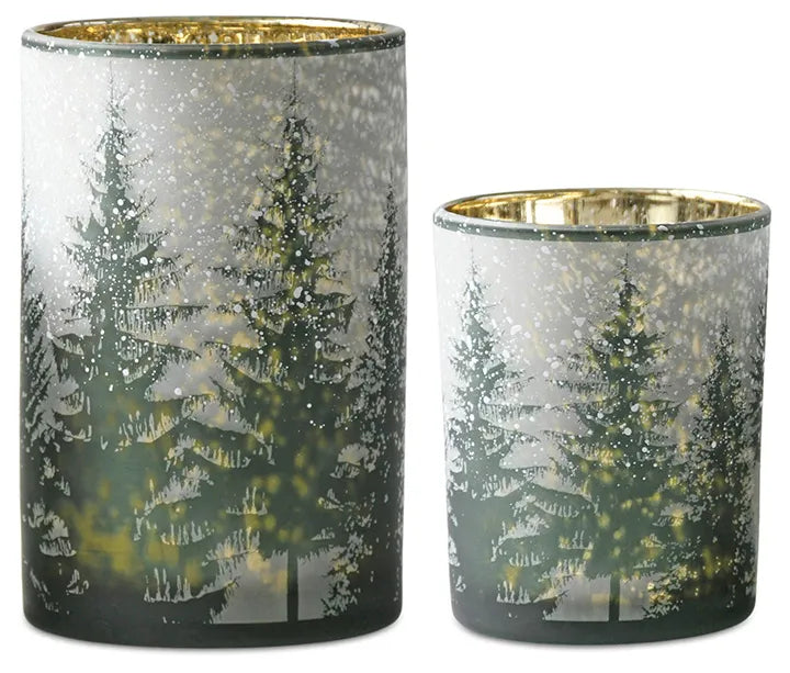 Pine Tree Cylinder Candleholder