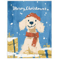 Scarecrow & Nut Tree - Poodle - Dog Lovers Christmas Card