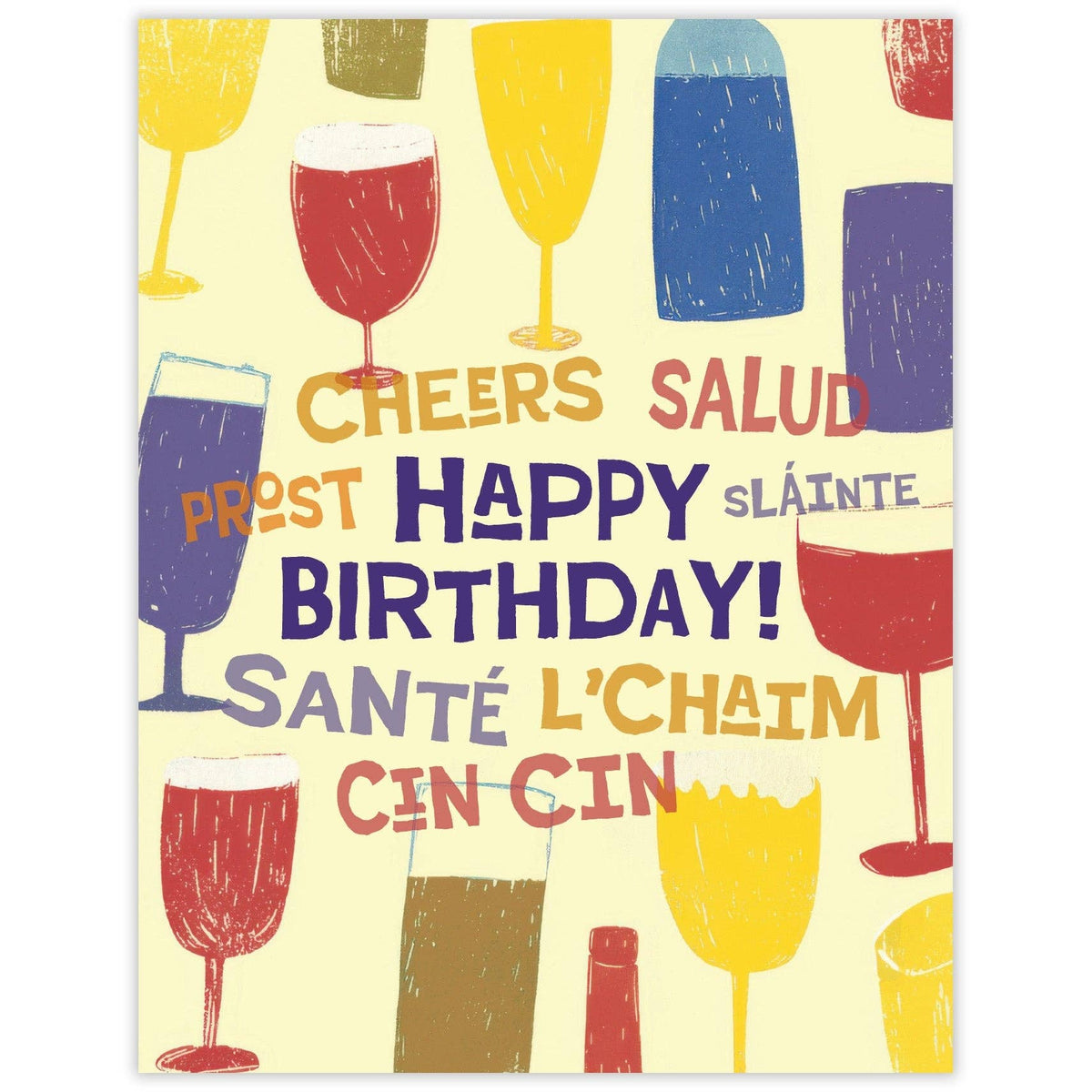 Scarecrow & Nut Tree - Cheers Birthday Card