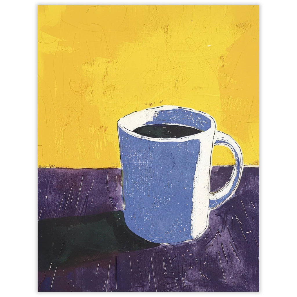 Scarecrow & Nut Tree - Coffee Mug – Blank Notecard for Coffee Lovers