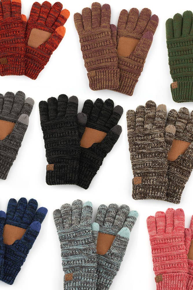 Hana - C.C Multi Color Gloves with Lining Inside
