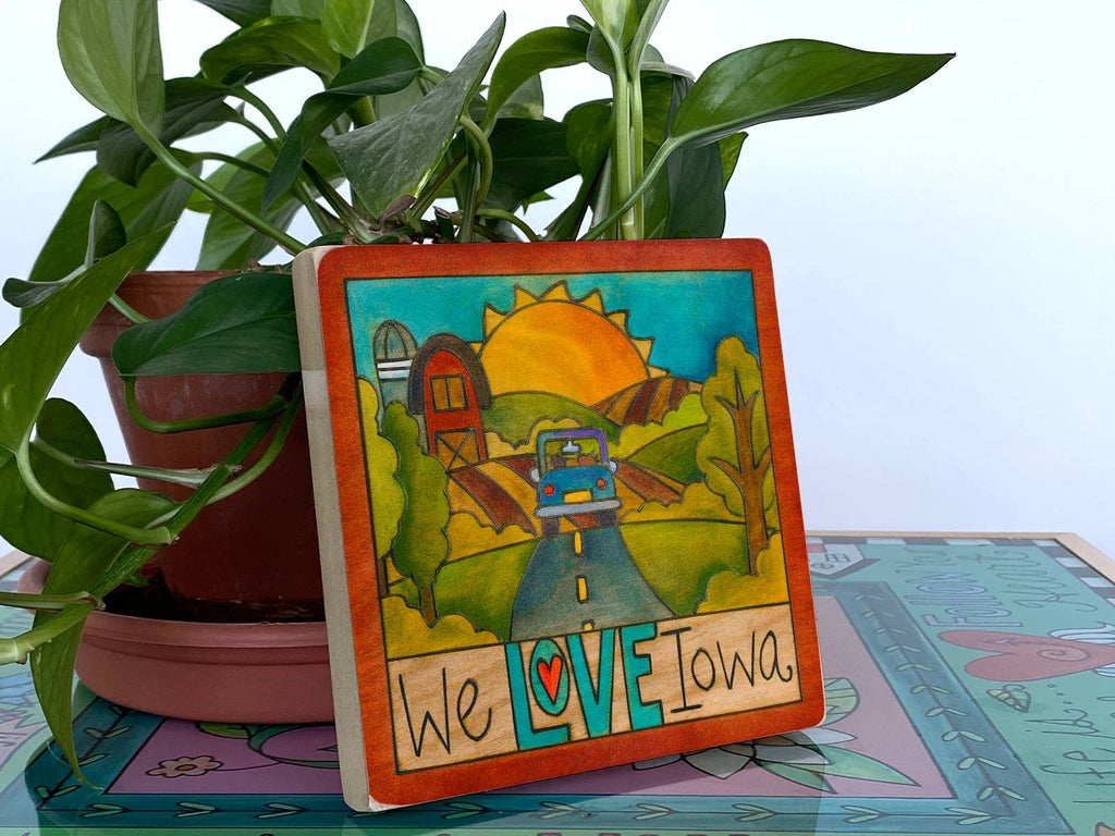 Sticks - "99 Counties" | Iowa Wall Plaque - 6x6