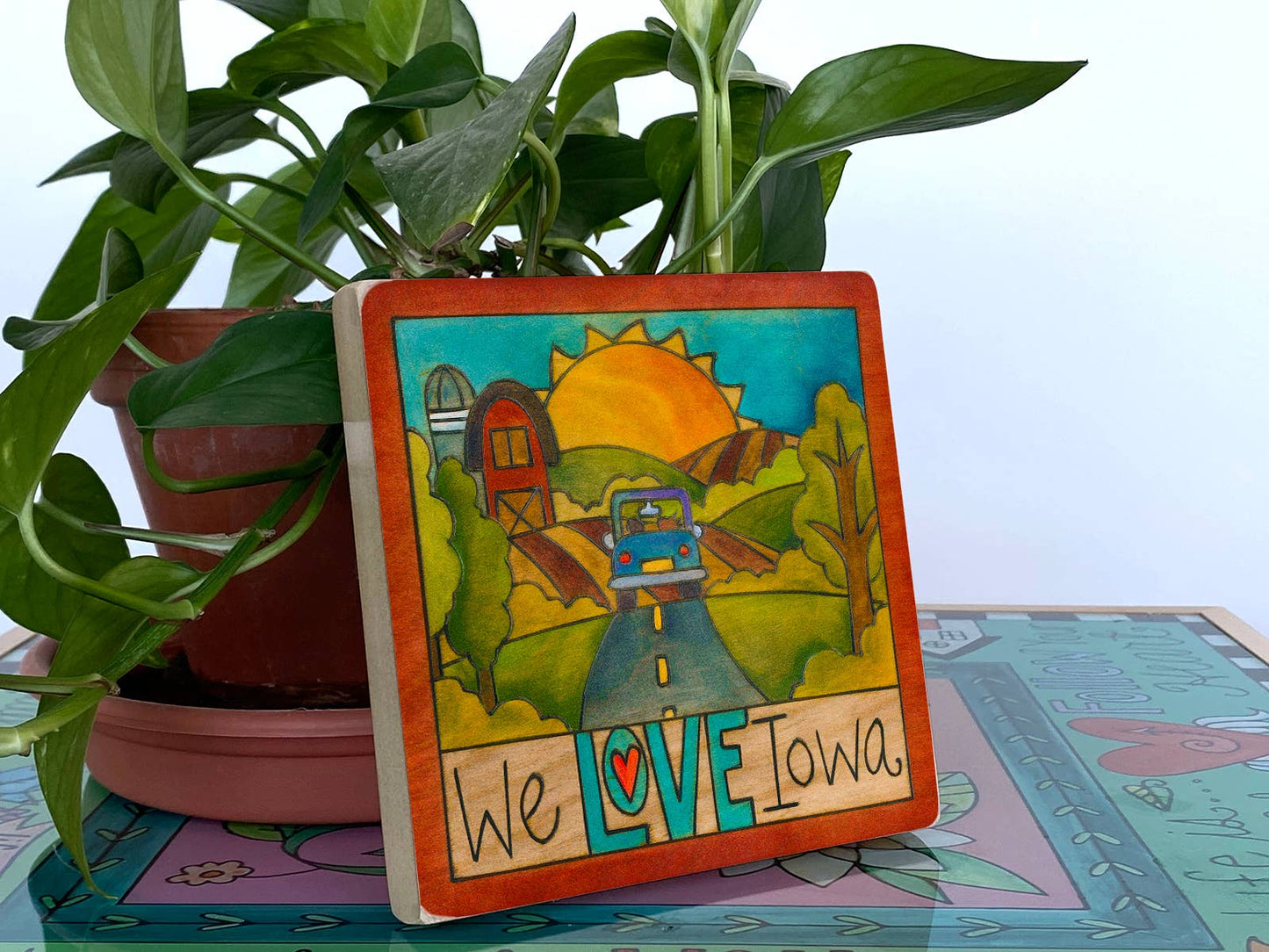 Sticks "99 Counties" | Iowa Wall Plaque - 6x6