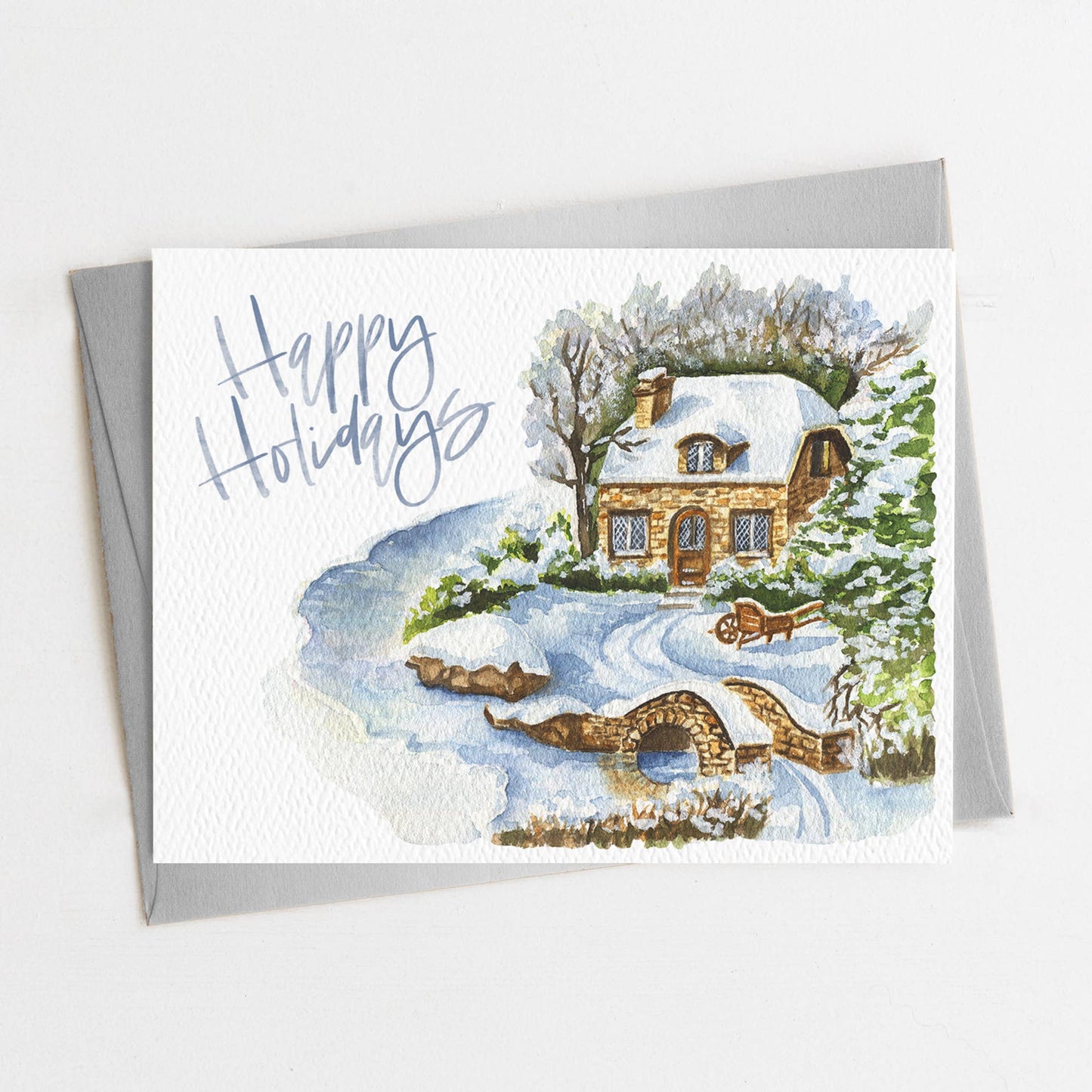 Happy Holidays, Season's Greetings Card, Eco Friendly
